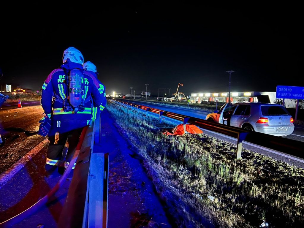 Un muerto deja accidente de tránsito en la ruta 5 sur en la ruta Puerto